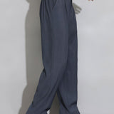 Velira Pants Atsipalaidavę Elastingi Juosmens Tiesūs Kelnės