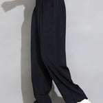 Velira Pants Atsipalaidavę Elastingi Juosmens Tiesūs Kelnės