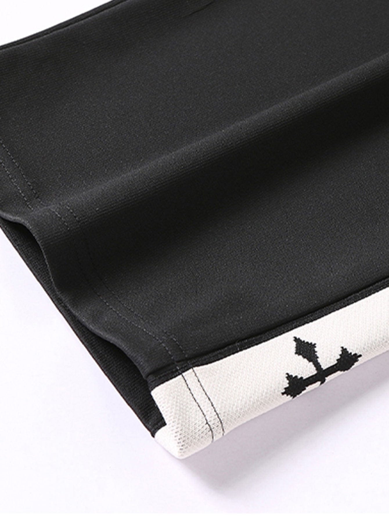 Velira Pants Atsipalaidavęs kirpimas, kryžminiai šoninės juostos tiesūs kelnių
