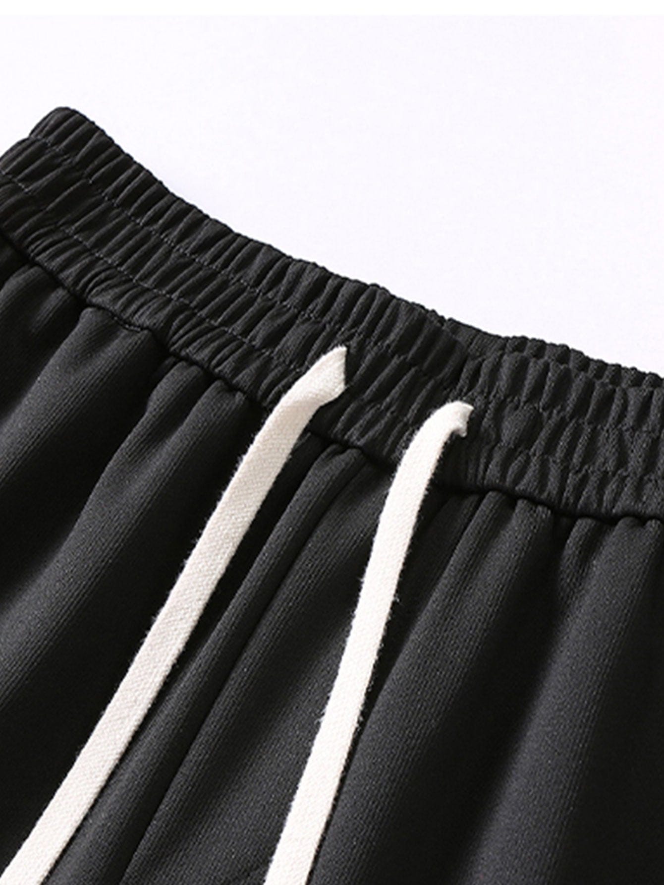 Velira Pants Atsipalaidavęs kirpimas, kryžminiai šoninės juostos tiesūs kelnių