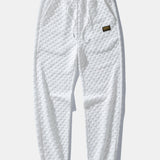 Velira Pants balta / S Šachmatų rašto džinsai