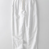 Velira Pants balta / XS Tiesios Kojo Lino Kelnės