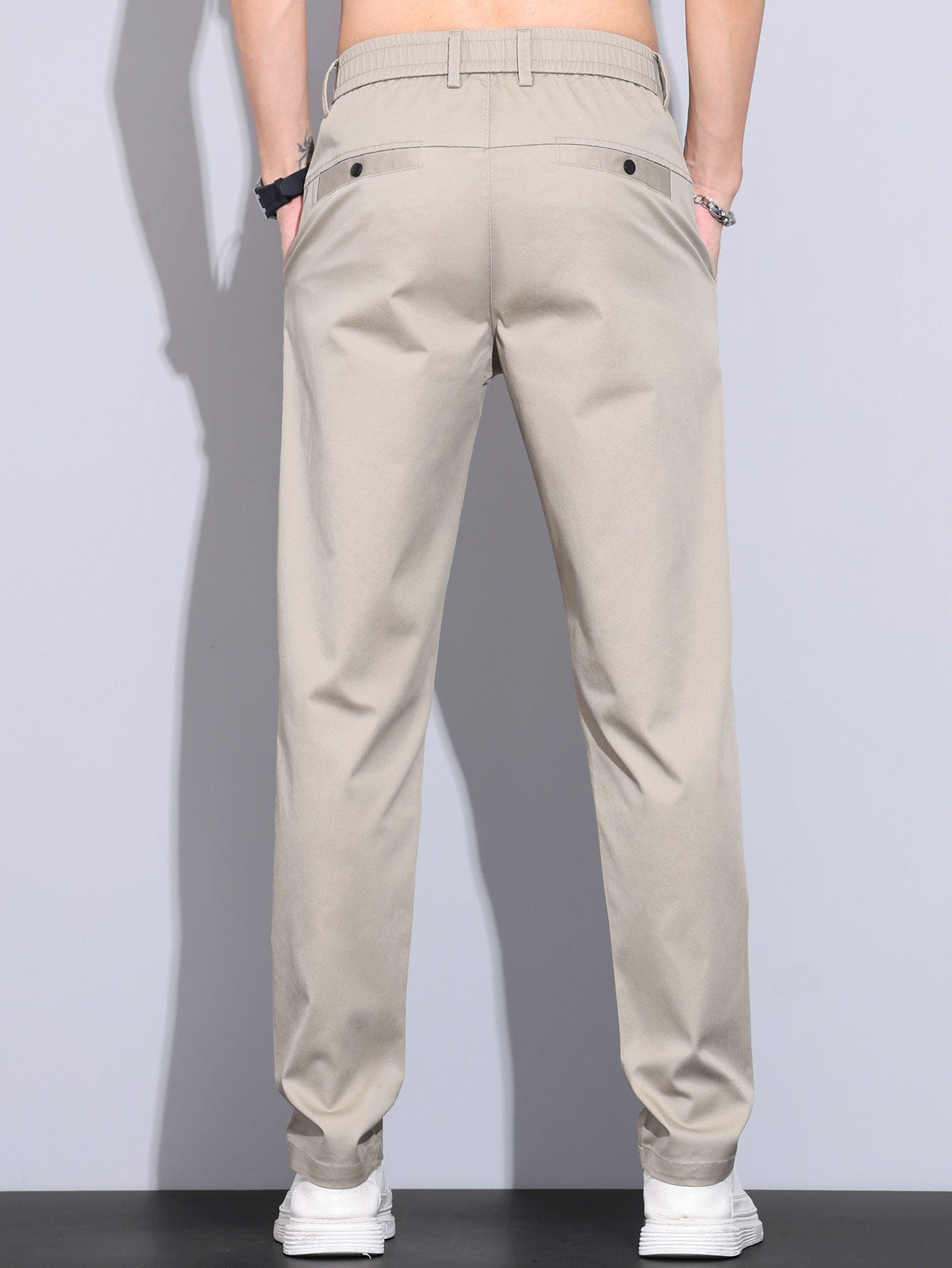 Velira Pants Elastinga Juosmens Tiesios Kojuos Kelnės