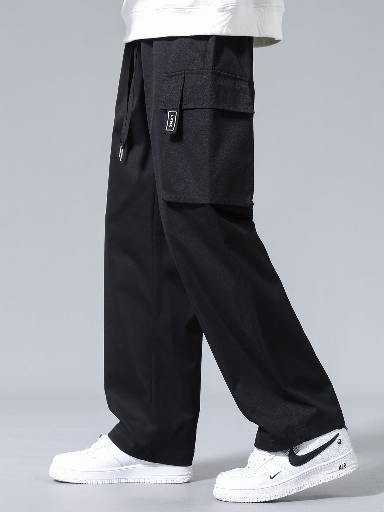 Velira Pants juoda / S Kelnės su raišteliu