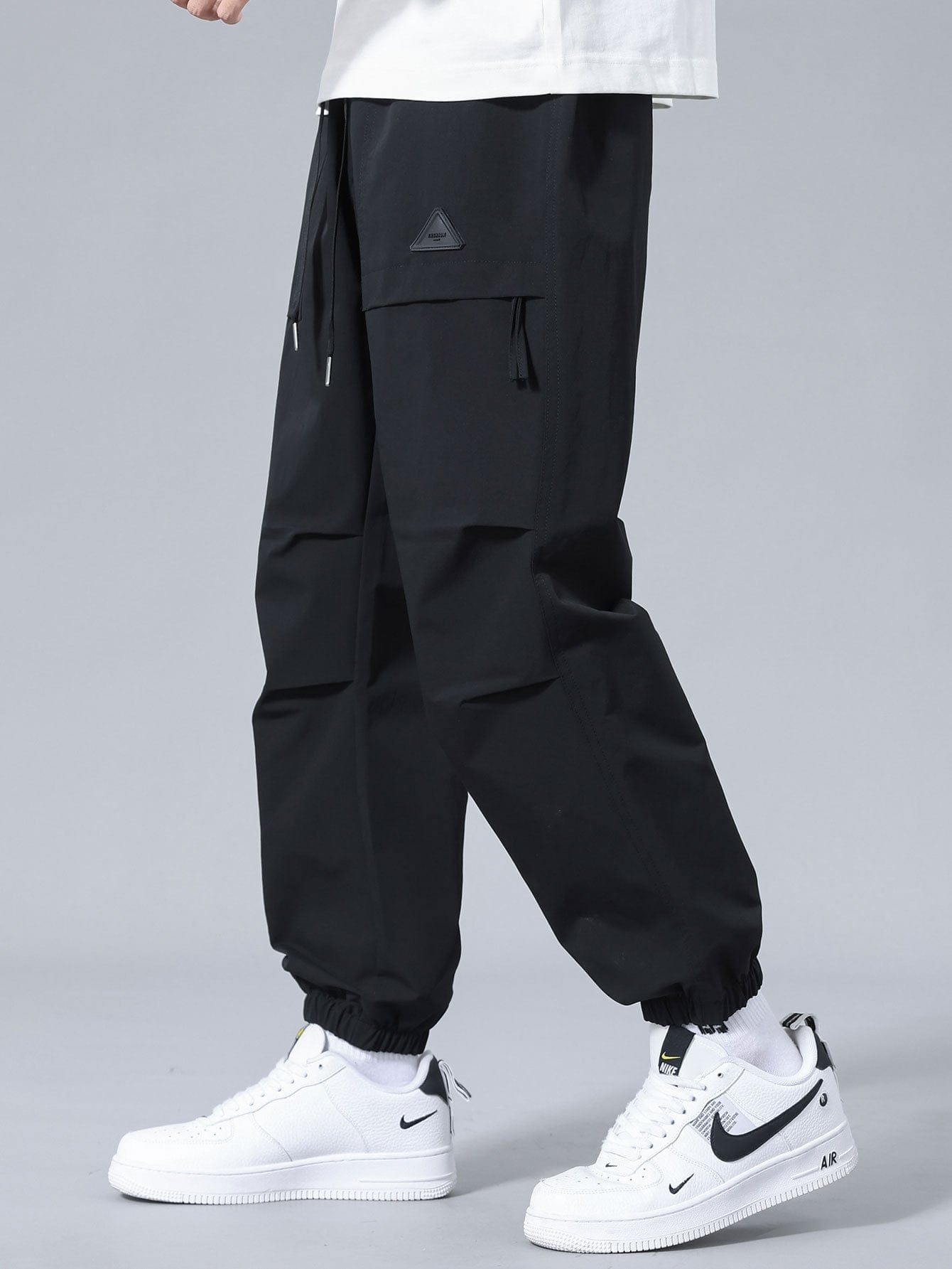 Velira Pants juoda / S Kelnės su raišteliu