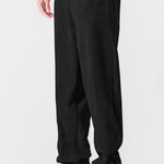 Velira Pants juoda / S Tiesios kojos švelniakailės kelnės