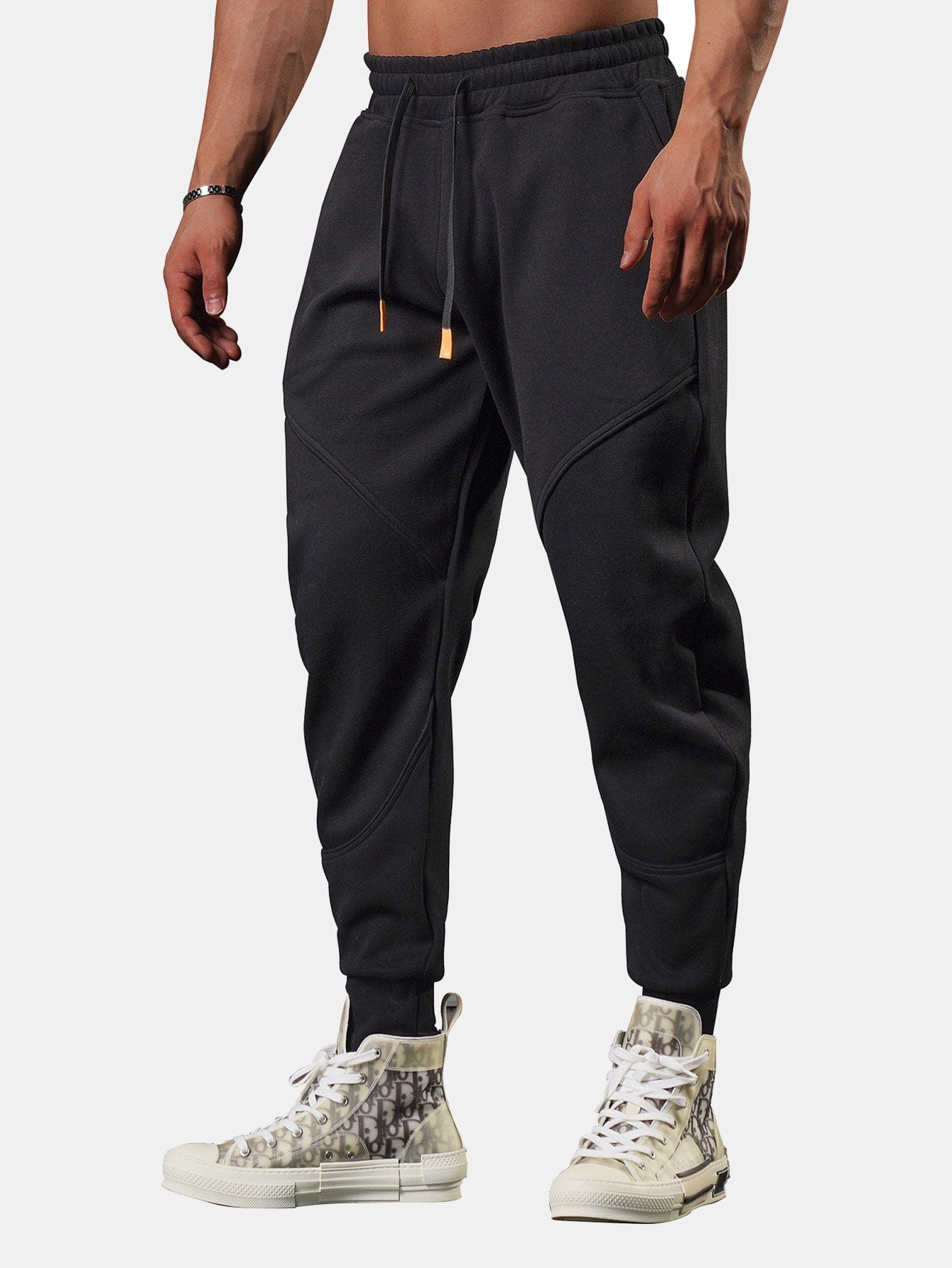 Velira Pants juoda / S Vyriški Trumpi Sportiniai Kelnių