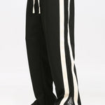 Velira Pants juoda / XS Pantalonai su plyšiu ir juostelėmis