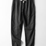 Velira Pants juoda / XS Tiesios Kojo Lino Kelnės