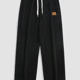Velira Pants juoda / XS Tiesios Kojos Kordūro Kelnės