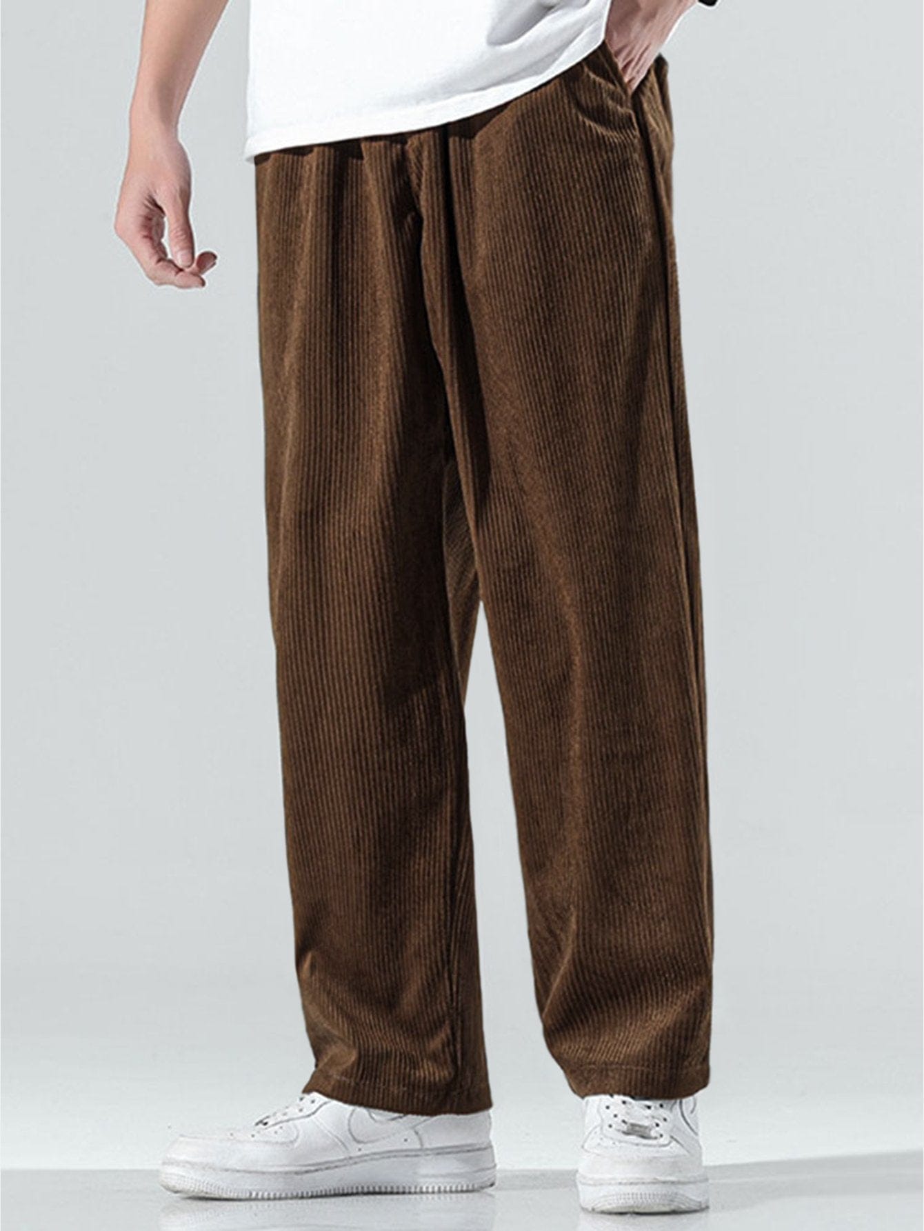 Velira Pants kava / S Tiesios kojos švelniakailės kelnės