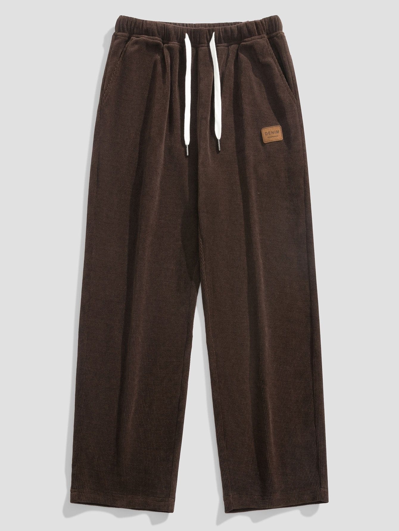 Velira Pants kava / XS Tiesios Kojos Kordūro Kelnės