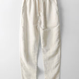Velira Pants kreminė / XS Tiesios Kojo Lino Kelnės