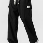 Velira Pants Laisvas kirpimas tiesaus silueto džersio krovinių kelnės