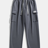 Velira Pants Laisvas kirpimas tiesaus silueto džersio krovinių kelnės