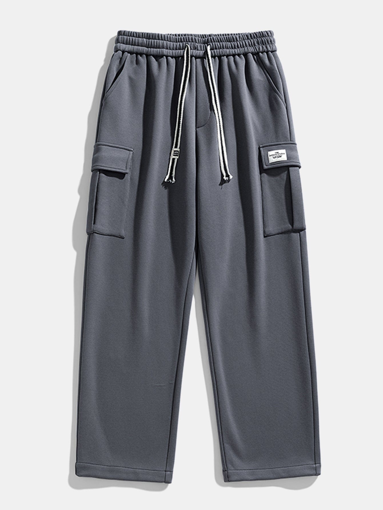 Velira Pants Laisvas kirpimas tiesaus silueto džersio krovinių kelnės
