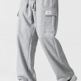 Velira Pants Laisvas kirpimas tiesaus silueto džersio krovinių kelnės
