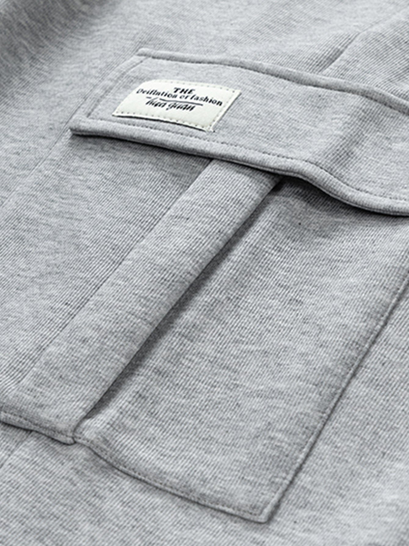 Velira Pants Laisvas kirpimas tiesaus silueto džersio krovinių kelnės