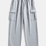Velira Pants Laisvas kirpimas tiesaus silueto džersio krovinių kelnės