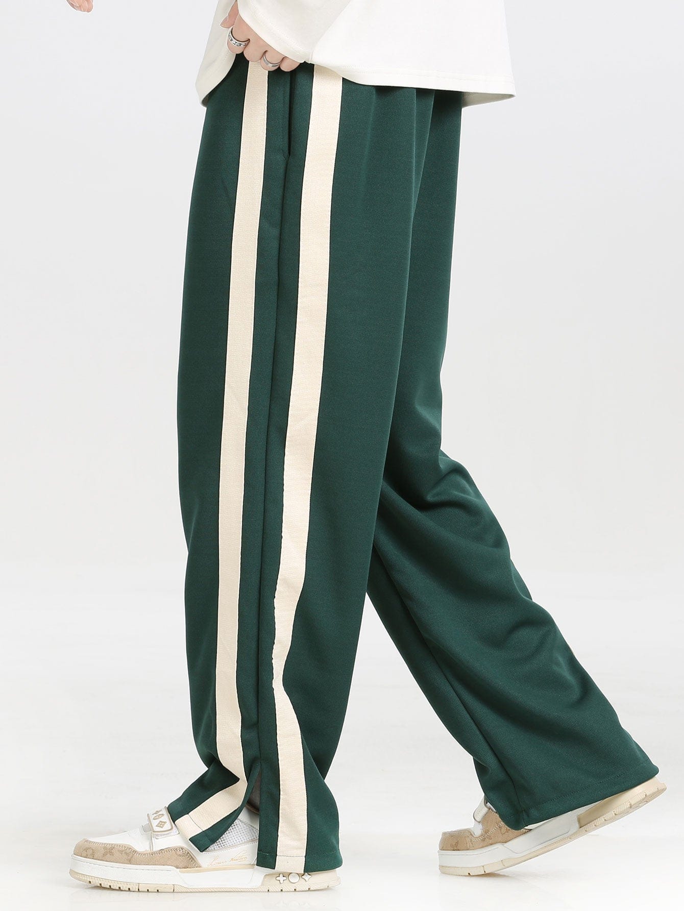 Velira Pants Pantalonai su plyšiu ir juostelėmis