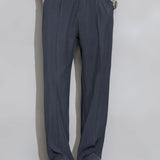 Velira Pants pilka / S Atsipalaidavę Elastingi Juosmens Tiesūs Kelnės