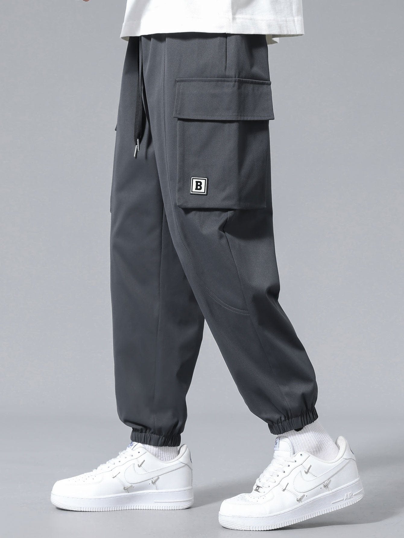 Velira Pants pilka / S Cargo bėgimo kelnės