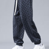Velira Pants pilka / S Šachmatų rašto bėgimo kelnės