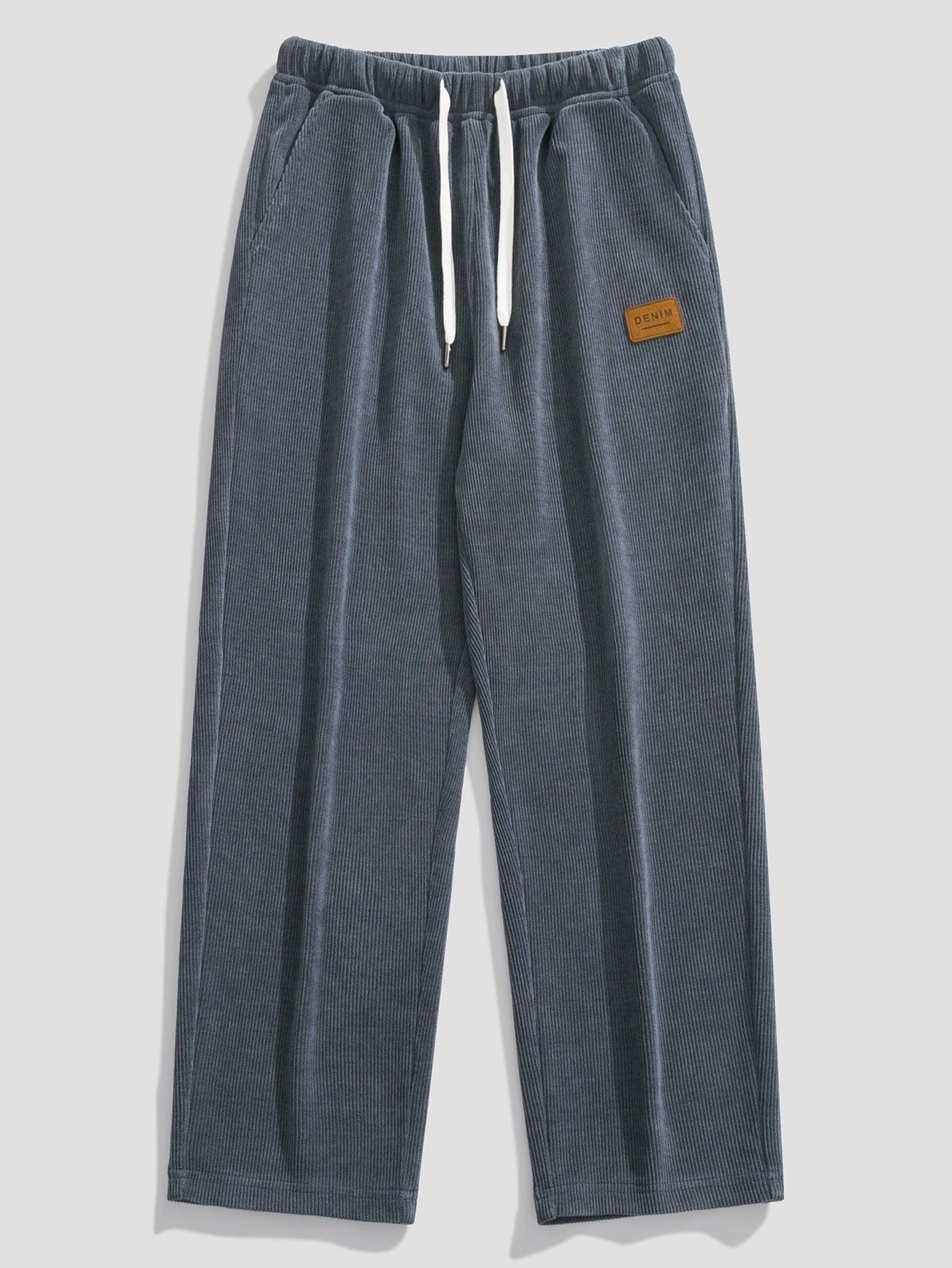 Velira Pants pilka / XS Tiesios Kojos Kordūro Kelnės
