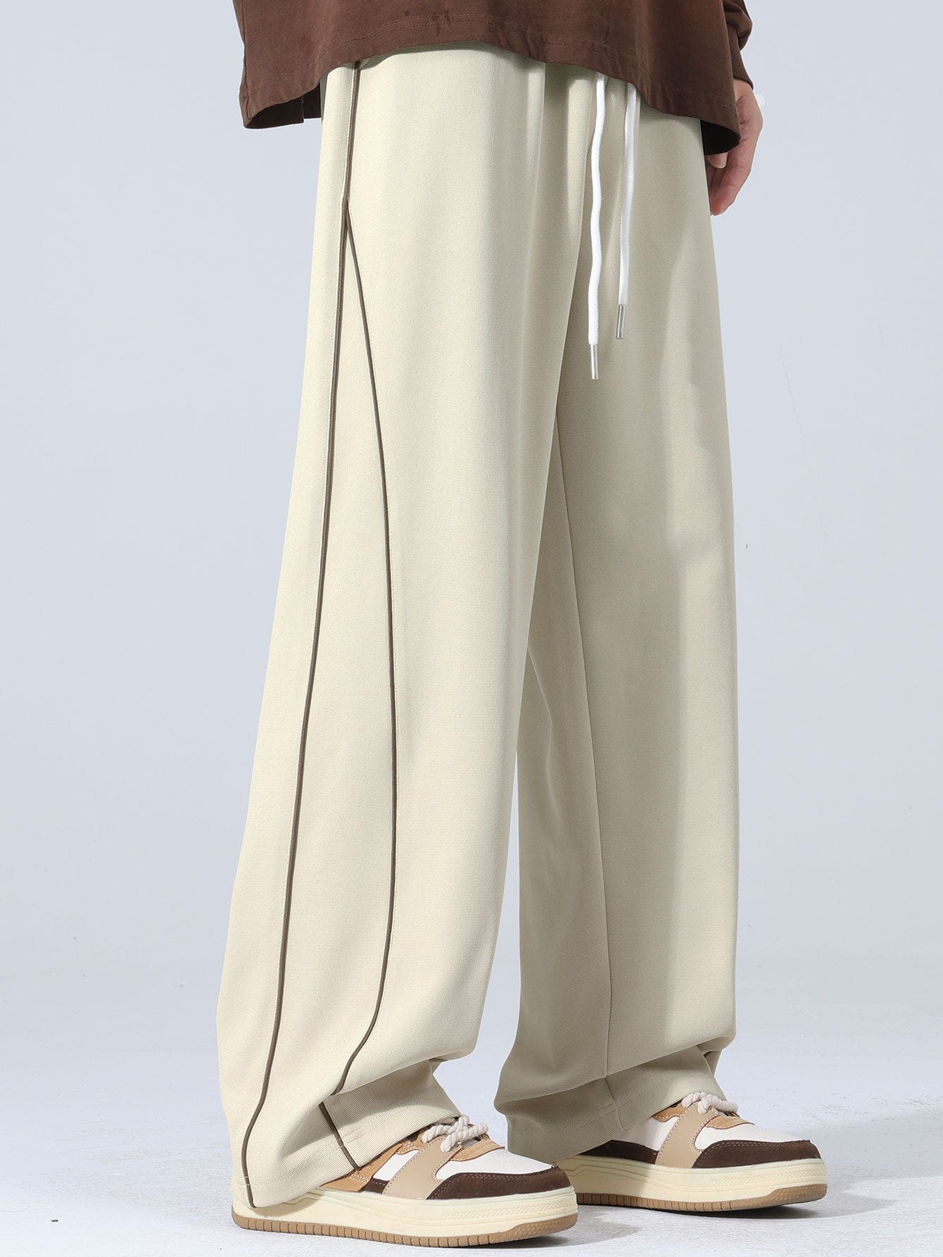 Velira Pants Plati Kelnės Su Šoninėmis Juostelėmis
