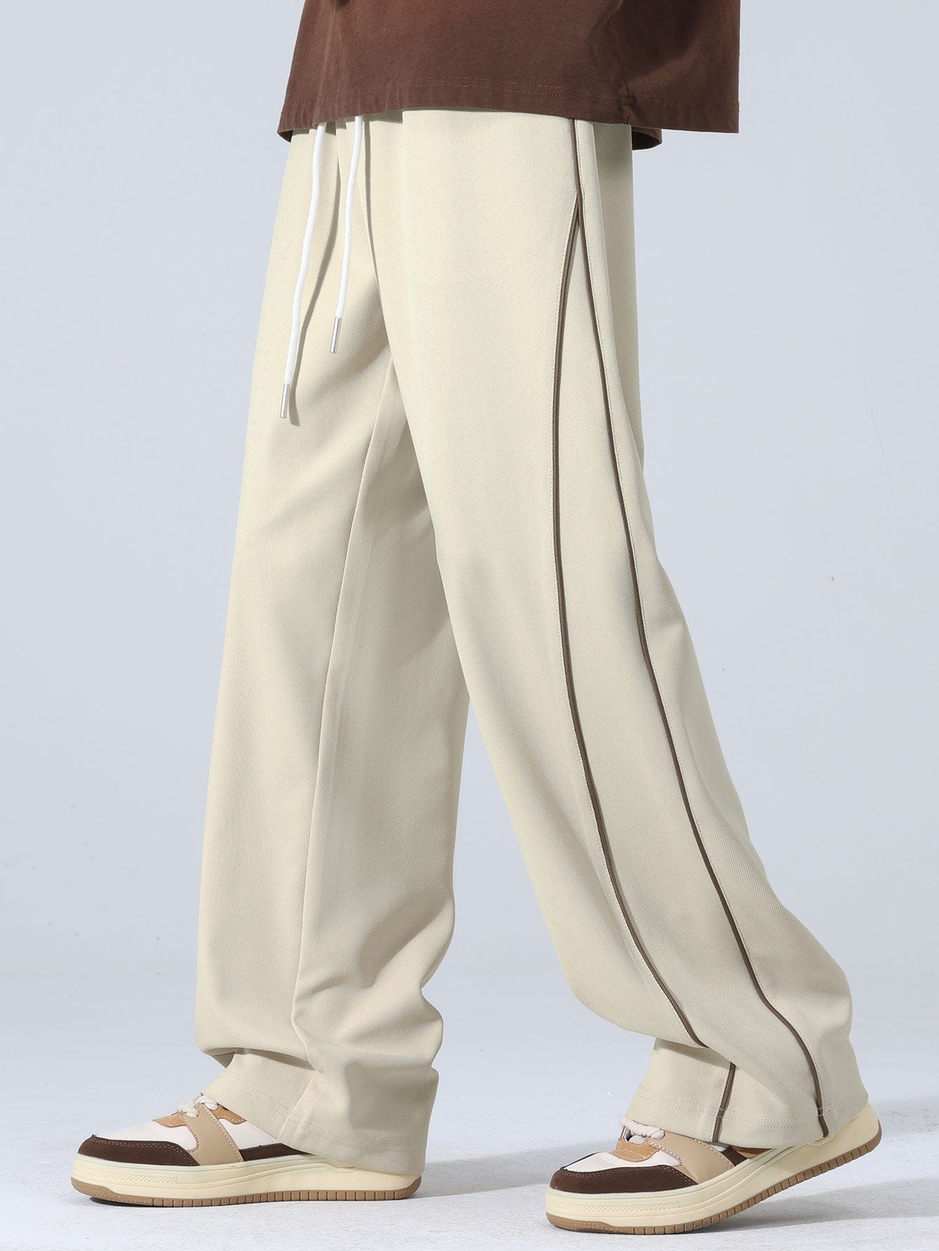 Velira Pants Plati Kelnės Su Šoninėmis Juostelėmis