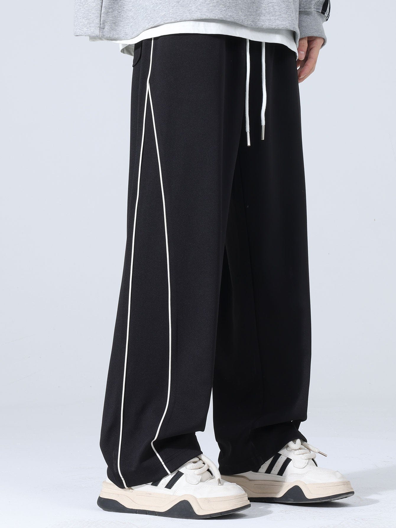Velira Pants Plati Kelnės Su Šoninėmis Juostelėmis