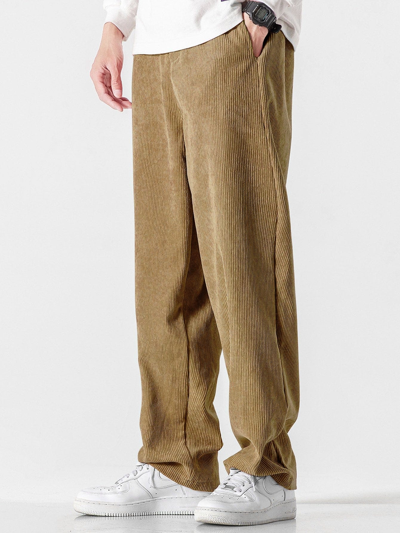 Velira Pants rusva / S Tiesios kojos švelniakailės kelnės