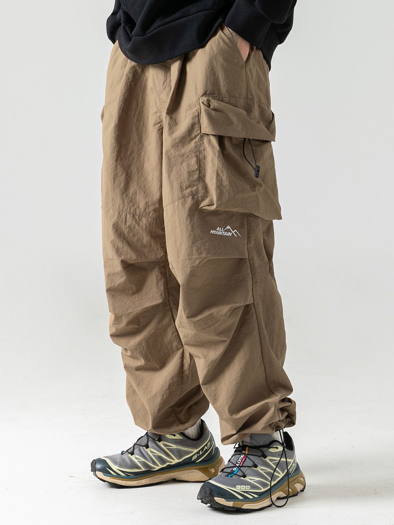 Velira Pants rusva / S Vandeniui atsparūs parašiutiniai kelnių