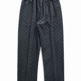 Velira Pants Šachmatų rašto tiesios kojos kelnės