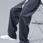 Velira Pants Šachmatų rašto tiesios kojos kelnės