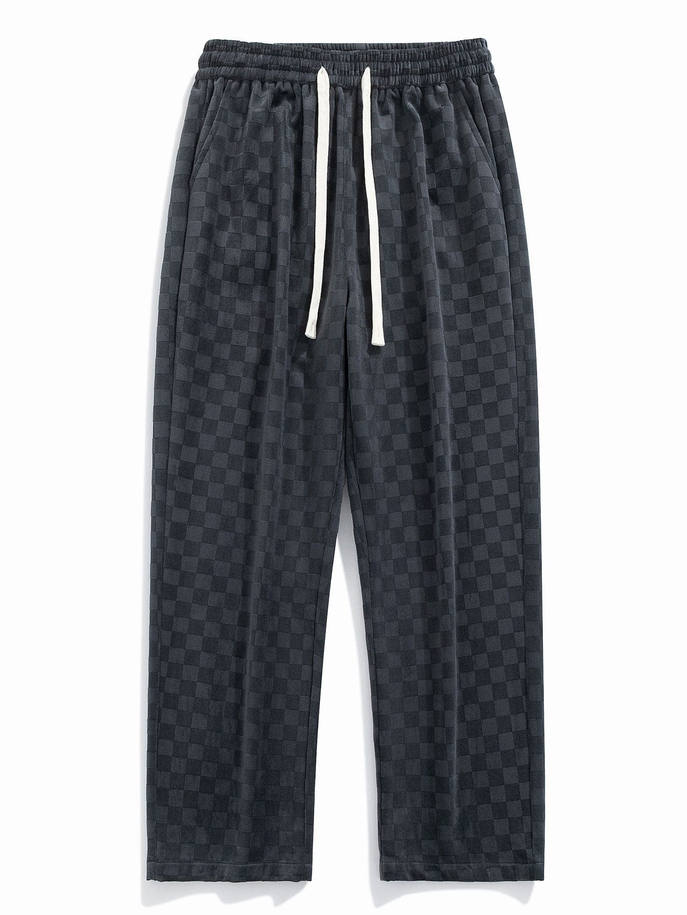 Velira Pants Šachmatų rašto tiesios kojos kelnės