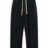Velira Pants Šachmatų rašto tiesios kojos kelnės