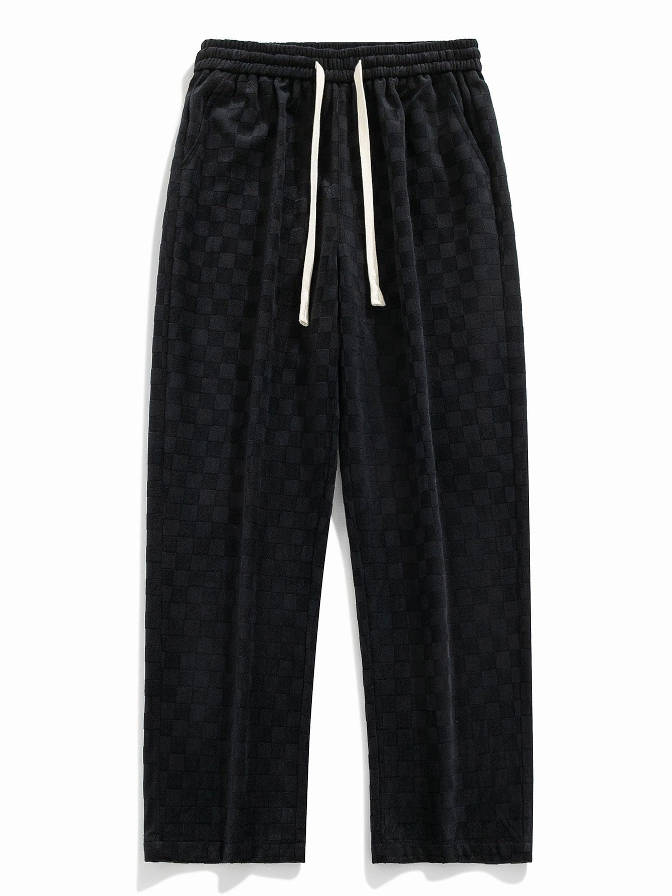 Velira Pants Šachmatų rašto tiesios kojos kelnės