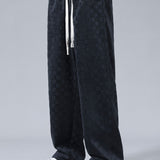 Velira Pants Šachmatų rašto tiesios kojos kelnės