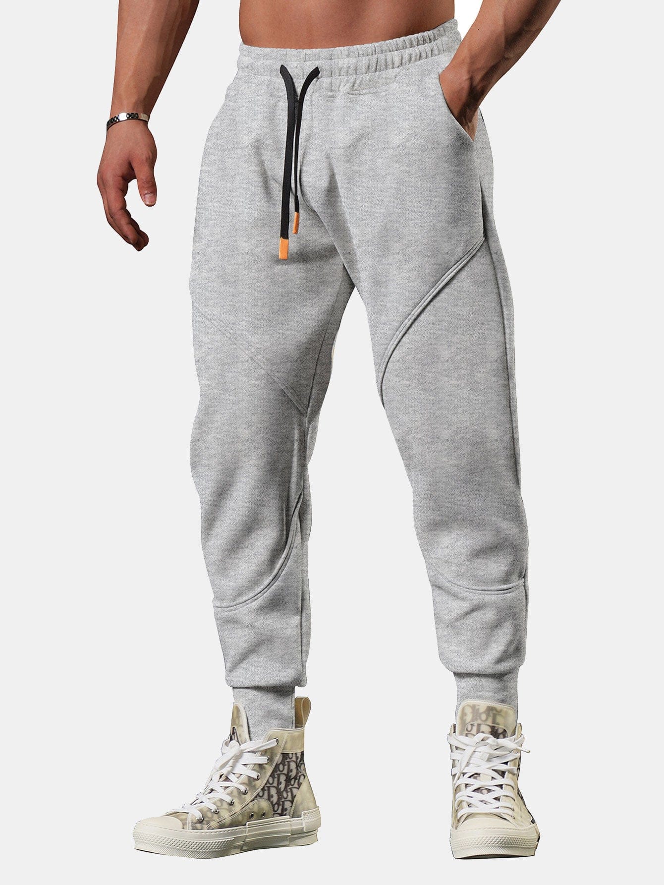 Velira Pants sidabrinė / S Vyriški Trumpi Sportiniai Kelnių