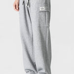 Velira Pants sidabrinė / XS Laisvas kirpimas tiesaus silueto džersio krovinių kelnės
