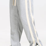 Velira Pants sidabrinė / XS Pantalonai su plyšiu ir juostelėmis