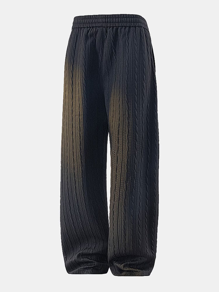 Velira Pants Sukurtos Jacquard Tiesios Kojos Kelnės