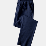 Velira Pants Susiraukšlėjęs tekstūruotas tiesių kojų kelnes