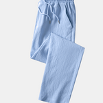 Velira Pants Susiraukšlėjęs tekstūruotas tiesių kojų kelnes