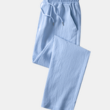 Velira Pants Susiraukšlėjęs tekstūruotas tiesių kojų kelnes