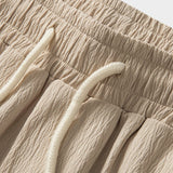 Velira Pants Susiraukšlėjęs tekstūruotas tiesių kojų kelnes