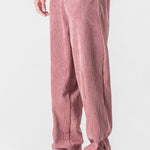 Velira Pants šviesiai rožinė / S Tiesios kojos švelniakailės kelnės