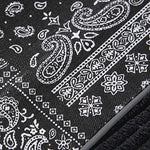 Velira Pants Šviesos džinsinio audinio paisley rašto kelnės