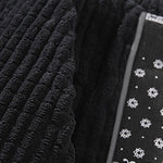 Velira Pants Šviesos džinsinio audinio paisley rašto kelnės